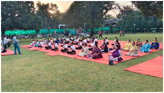 Jammu Municipal Corporation Organizes Yoga Activity Under Poshan Maah Initiative
