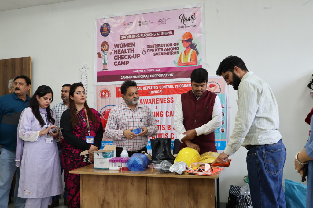 JMC Hosts ‘SafaiMitra Suraksha Shivir’ to Honor Women in Sanitation; Commissioner JMC & Mission Director SBM-U 2.0 Lead Health and Safety Initiative